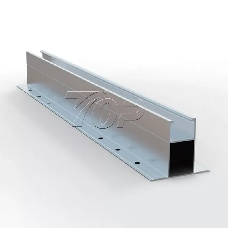 Minirail -järjestelmä trapetsoidiselle metallikatolle aurinkokunta